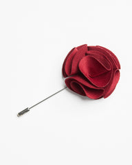 RED FLOWER PIN