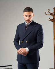 NAVY-BLUE DOUBLE-BREASTED SUIT