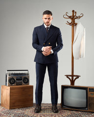 NAVY-BLUE DOUBLE-BREASTED SUIT