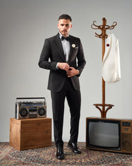 THE BLACK LUXE LAPEL SUIT