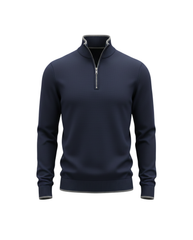 Navy Zipped Pullover