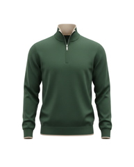 Olive Zipped Pullover