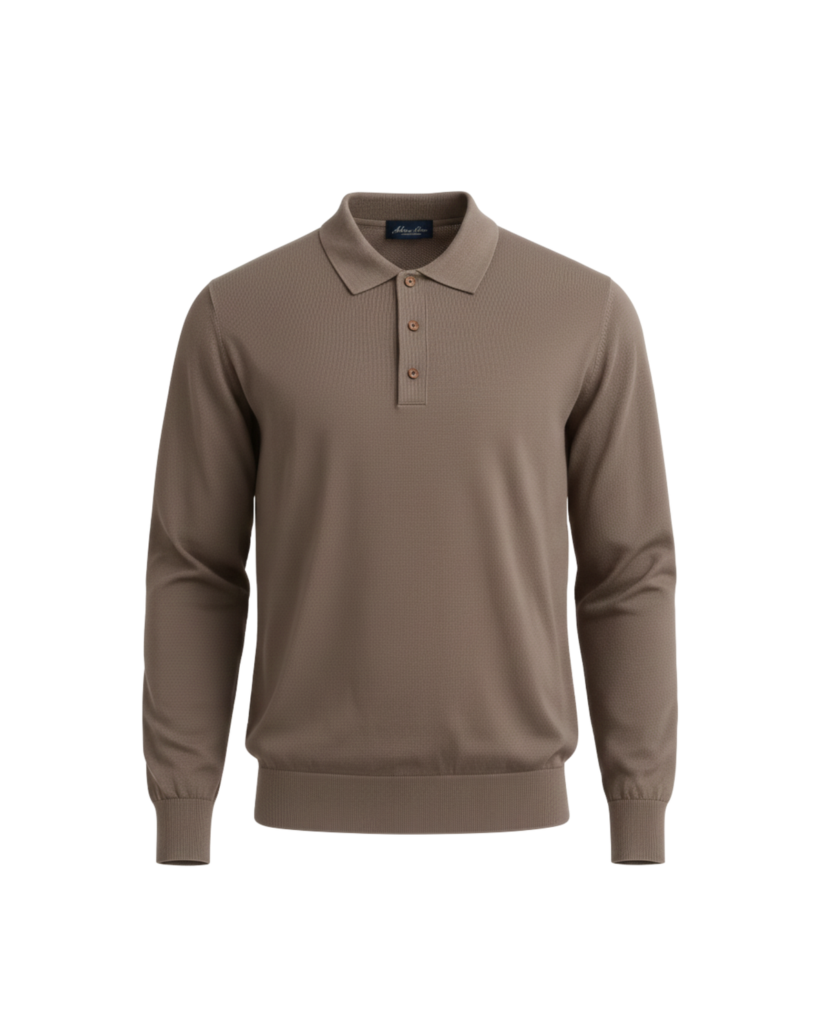 Beige Polo Long Sleeve