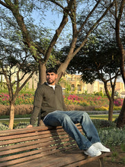 Olive  Polo Long Sleeve