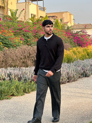 Black Polo Long Sleeve