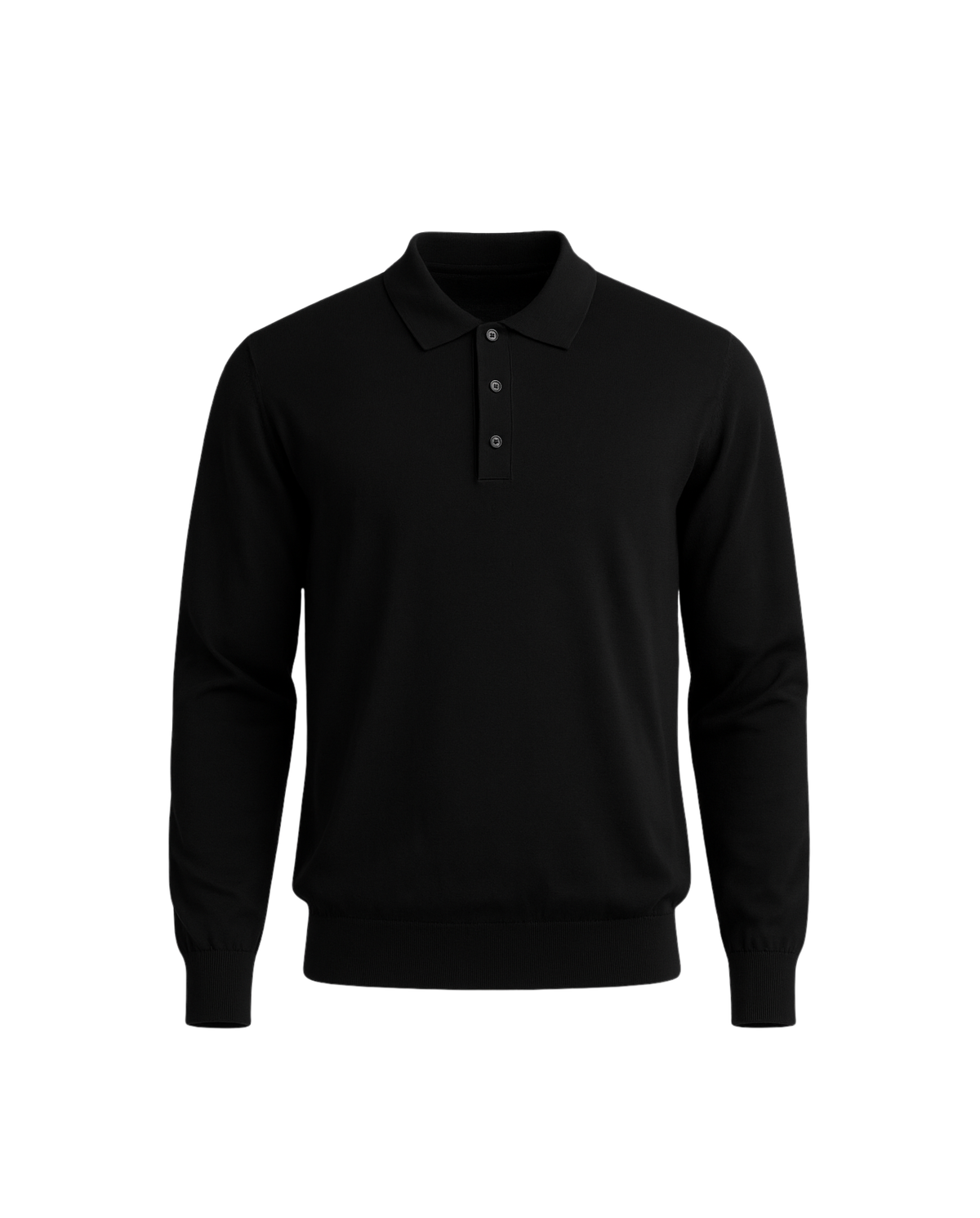 Black Polo Long Sleeve