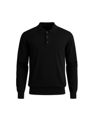 Black Polo Long Sleeve