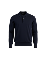 Navy-Blue Polo Long Sleeve