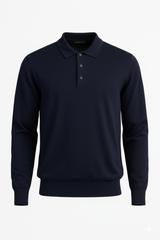 Navy-Blue Polo Long Sleeve