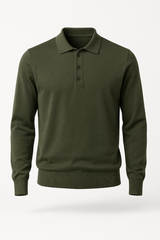 Olive  Polo Long Sleeve