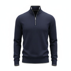 Navy Zipped Pullover